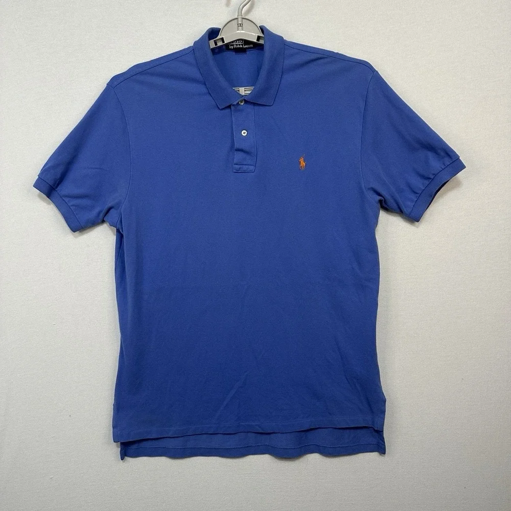 Polo Ralph Lauren Blue Polo Men's XL‎ Orange Pony Cotton